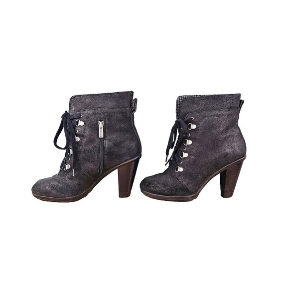 Kenneth Cole Reaction Fun Hunt Womens Leather Casual Boots, Black, 6.5 - Picture 10 of 16